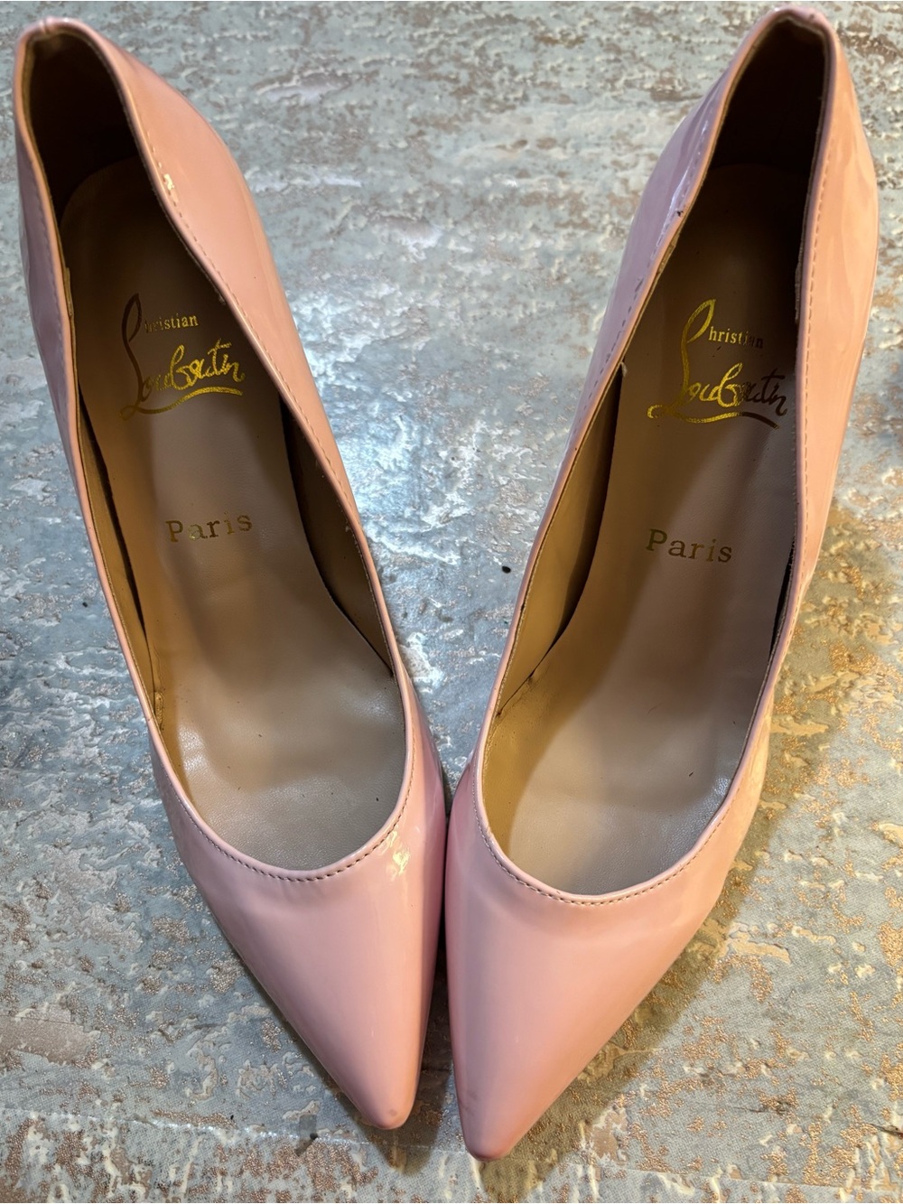 Stiletto Pumps Red Sole By Christian Louboutin Pink Pointed Toe Size 39 / US  9